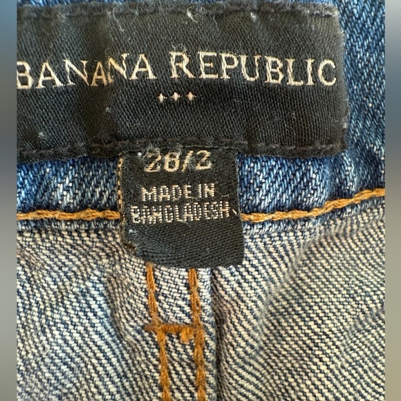Banana Republic Denim Shorts Women’s Size 26/2 Blue High Rise Button Fly Denim - Picture 3 of 7